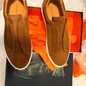 Magnanni Tan Suede Men's Loafers